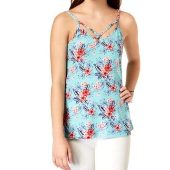 Ultra Flirt Juniors Strappy Convertable Tank Top - Picture 1 of 8